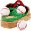 Frisco Baseball Hide & Seek Puzzle Plush Squeaky Dog Toy -The Pet Haven Shop 252758 MAIN. AC SS1800 V1614373881