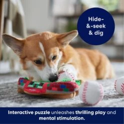 Frisco Baseball Hide & Seek Puzzle Plush Squeaky Dog Toy -The Pet Haven Shop 252758 PT5. AC SS1800 V1695760990
