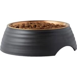 Frisco Matte Black Design Light Copper Stainless Steel Dog & Cat Bowl -The Pet Haven Shop 253051 PT3. AC SS1800 V1616526482
