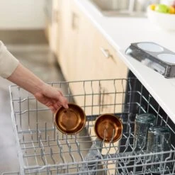 Frisco Copper Stainless Steel Double Dog & Cat Bowls With Black Marble Stand -The Pet Haven Shop 253058 PT7. AC SS1800 V1616595501