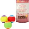 Frisco Fetch Squeaking Colorful Tennis Ball Dog Toy & True Acre Foods Salmon Recipe Mini-Training Rewards Grain-Free Soft & Chewy Dog Treats -The Pet Haven Shop 255469 MAIN. AC SS1800 V1602691291