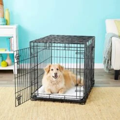 Frisco Heavy Duty Fold & Carry Double Door Collapsible Wire Dog Crate & Frisco Wire Dog & Small Pet Exercise Pen With Step-Through Door -The Pet Haven Shop 255537 PT2. AC SS1800 V1603646531
