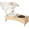 Frisco Ceramic Dog & Cat Double Diner With Elevated Wood Stand 1 Frisco Ceramic Dog & Cat Double Diner With Elevated Wood Stand -The Pet Haven Shop 256052 MAIN. AC SS1800 V1616074701