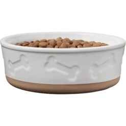 Frisco Bones Non-skid Ceramic Dog & Cat Bowl -The Pet Haven Shop 256074 PT3. AC SS1800 V1615313594