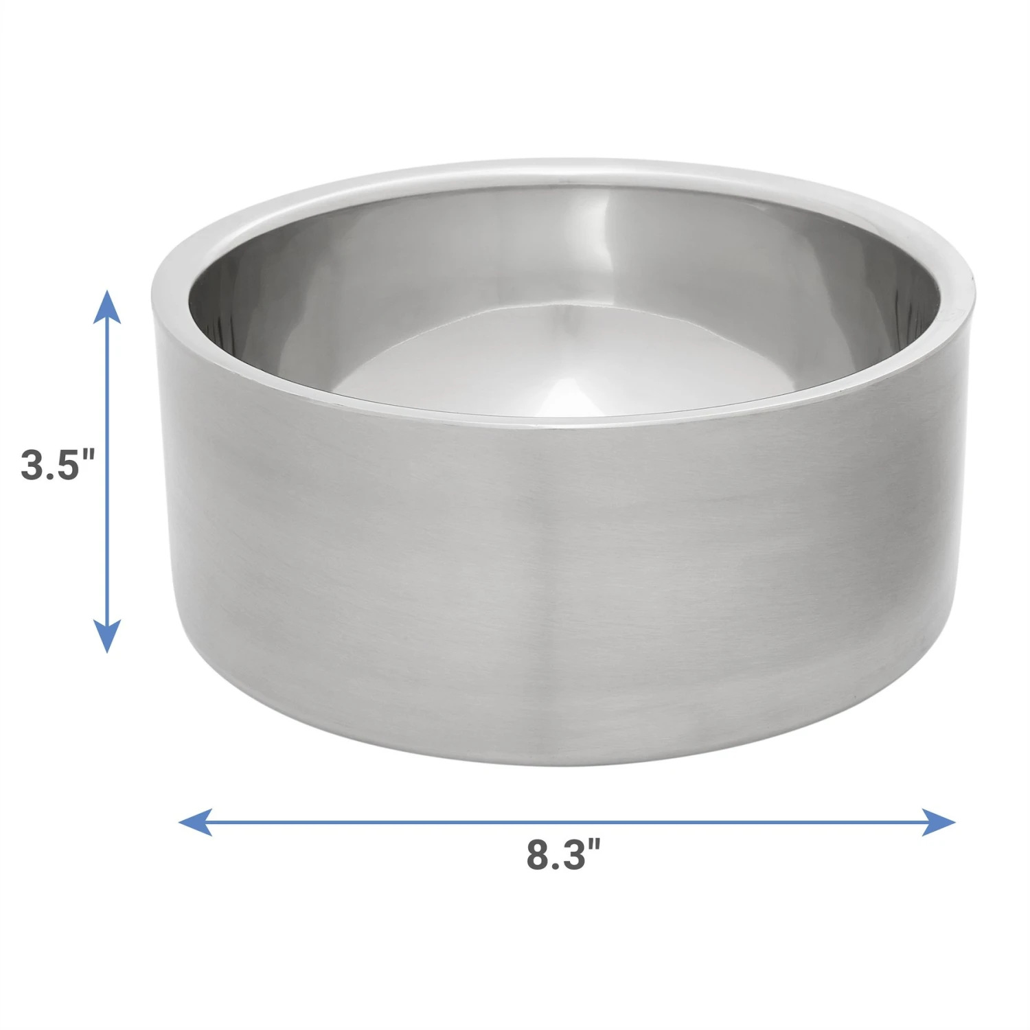 Frisco Insulated Non-Skid Stainless Steel Dog & Cat Bowl 4 Frisco Insulated Non-Skid Stainless Steel Dog & Cat Bowl - Image 2