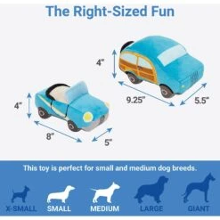 Frisco Road Trip Cruisers Plush Squeaky Dog Toy, 2 Count -The Pet Haven Shop 261982 PT1. AC SS1800 V1622563953