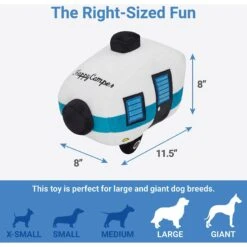 Frisco Road Trip Happy Camper Plush Squeaky Dog Toy -The Pet Haven Shop 261991 PT1. AC SS1800 V1622563938