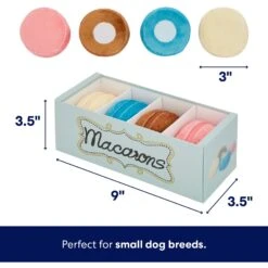 Frisco Macaron Interactive Plush Squeaky Dog Toy -The Pet Haven Shop 264438 PT1. AC SS1800 V1686579147