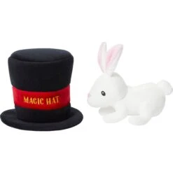 Frisco Magic Rabbit In A Hat 2-in-1 Plush Squeaky Dog Toy -The Pet Haven Shop 265616 PT2. AC SS1800 V1623117772