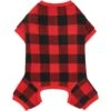 Frisco Dog & Cat Cozy Polar Fleece PJs, Red Plaid -The Pet Haven Shop 268510 MAIN. AC SS1800 V1637726888