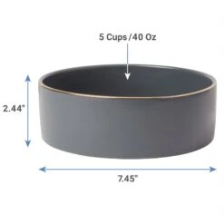 Frisco Modern Gold Rim Ceramic Dog & Cat Bowl 8 Frisco Modern Gold Rim Ceramic Dog & Cat Bowl -The Pet Haven Shop 270187 PT1. AC SS1800 V1620913028