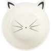 Frisco Cat Face Non-skid Ceramic Cat Bowl, White -The Pet Haven Shop 270229 MAIN. AC SS1800 V1620685331
