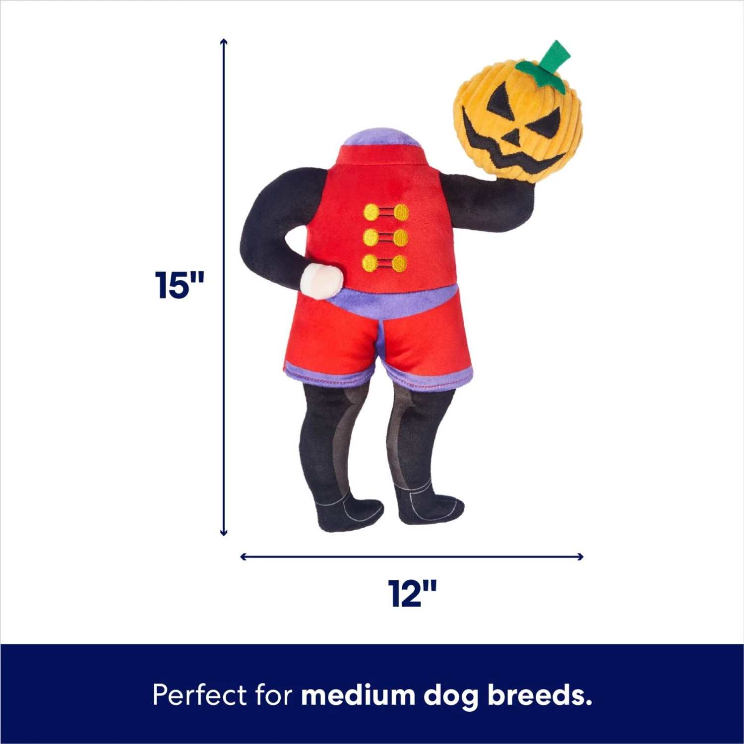 Frisco Halloween Headless Rider Plush Squeaky Dog Toy 4 Frisco Halloween Headless Rider Plush Squeaky Dog Toy - Image 2