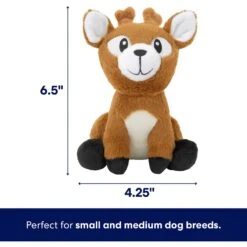 Frisco Camping Deer Plush Squeaky Dog Toy -The Pet Haven Shop 270997 PT1. AC SS1800 V1686579634