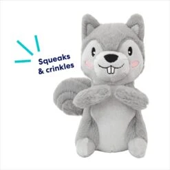 Frisco Camping Squirrel Plush Squeaky Dog Toy -The Pet Haven Shop 271001 PT2. AC SS1800 V1686579152