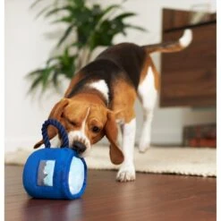 Frisco Camping Mug Plush With Rope Squeaky Dog Toy -The Pet Haven Shop 271007 PT3. AC SS1800 V1625009220