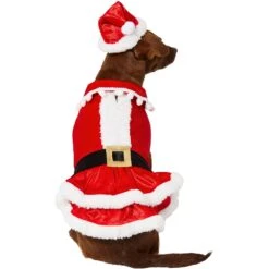Frisco Mrs. Claus Dog & Cat Costume -The Pet Haven Shop 276150 PT3. AC SS1800 V1631572139