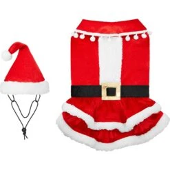 Frisco Mrs. Claus Dog & Cat Costume -The Pet Haven Shop 276150 PT4. AC SS1800 V1631573670