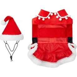 Frisco Mrs. Claus Dog & Cat Costume -The Pet Haven Shop 276150 PT5. AC SS1800 V1631569990