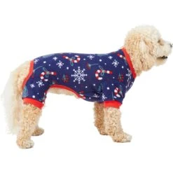 Frisco Snowy Nights Dog & Cat Cozy Polar Fleece PJs -The Pet Haven Shop 276448 PT3. AC SS1800 V1637674030