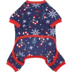Frisco Snowy Nights Dog & Cat Cozy Polar Fleece PJs -The Pet Haven Shop 276448 PT4. AC SS1800 V1637720820