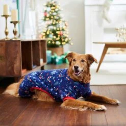 Frisco Snowy Nights Dog & Cat Cozy Polar Fleece PJs -The Pet Haven Shop 276448 PT5. AC SS1800 V1637672189
