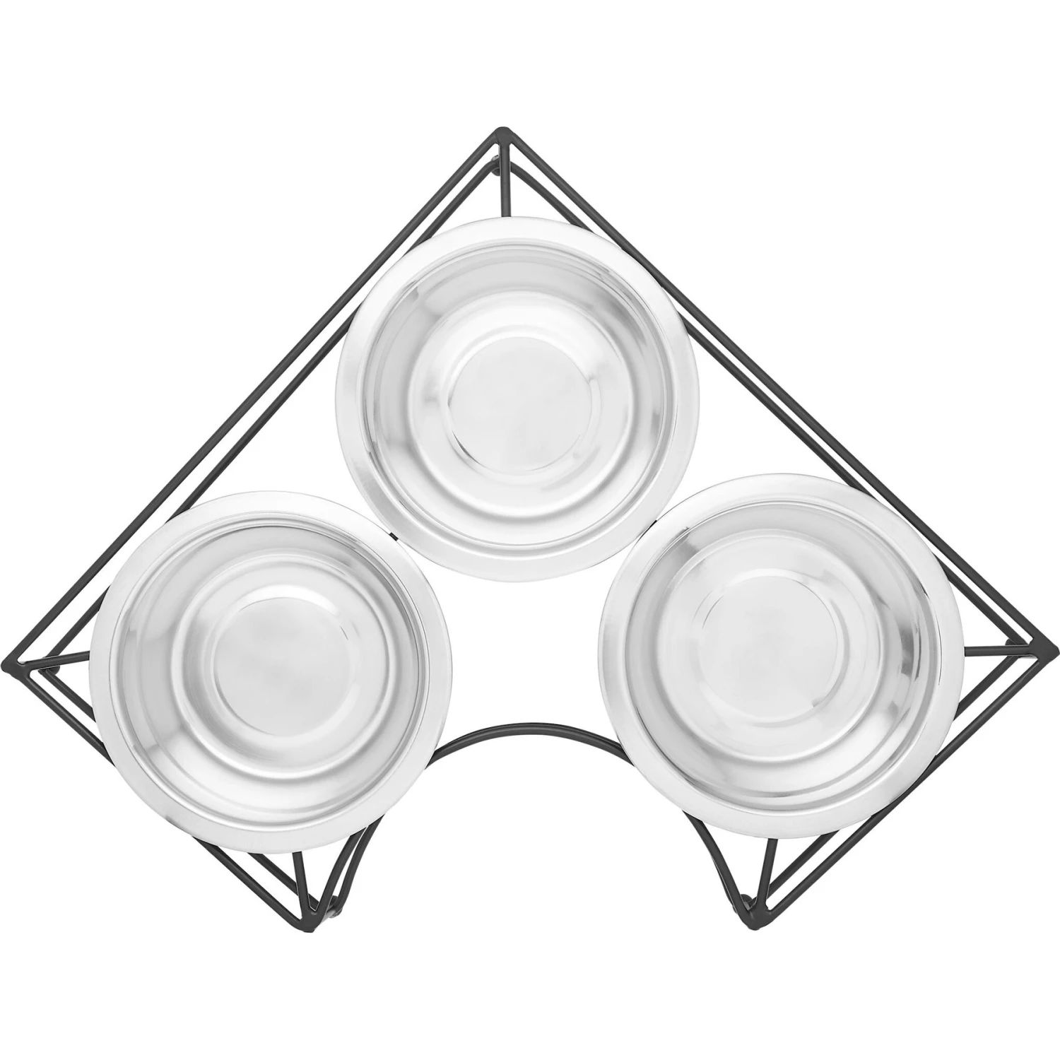 Frisco Multi Pet Feeding Corner 3-Bowls Stainless Steel Dog & Cat Bowl 6 Frisco Multi Pet Feeding Corner 3-Bowls Stainless Steel Dog & Cat Bowl - Image 4