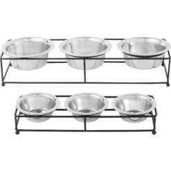 Frisco Multi Pet Feeding 3-Bowls Straight Stainless Steel Dog & Cat Bowl 13 Frisco Multi Pet Feeding 3-Bowls Straight Stainless Steel Dog & Cat Bowl -The Pet Haven Shop 277568 PT5. AC SS1800 V1627936036