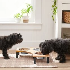 Frisco Multi Pet Feeding Corner Wood 3-Bowls Stainless Steel Dog & Cat Bowl 10 Frisco Multi Pet Feeding Corner Wood 3-Bowls Stainless Steel Dog & Cat Bowl -The Pet Haven Shop 277573 PT2. AC SS1800 V1630346615