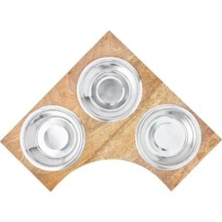 Frisco Multi Pet Feeding Corner Wood 3-Bowls Stainless Steel Dog & Cat Bowl 11 Frisco Multi Pet Feeding Corner Wood 3-Bowls Stainless Steel Dog & Cat Bowl -The Pet Haven Shop 277573 PT4. AC SS1800 V1627935017