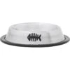 Frisco Fish Print Non-Skid Stainless Steel Dish Cat Bowl -The Pet Haven Shop 277583 MAIN. AC SS1800 V1627933347