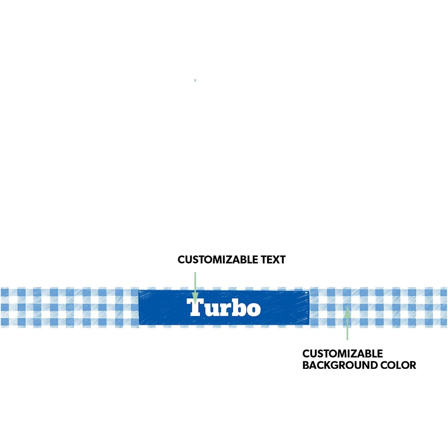 Frisco Personalized Gingham Plaid Dog Bowl 4 Frisco Personalized Gingham Plaid Dog Bowl - Image 2