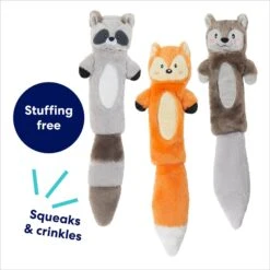Frisco Forest Friends Stuffing-Free Skinny Plush Squeaky Dog Toy -The Pet Haven Shop 286571 PT2. AC SS1800 V1695760988
