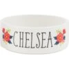 Frisco Flower Ceramic Personalized Dog Bowl -The Pet Haven Shop 286985 MAIN. AC SS1800 V1625589161