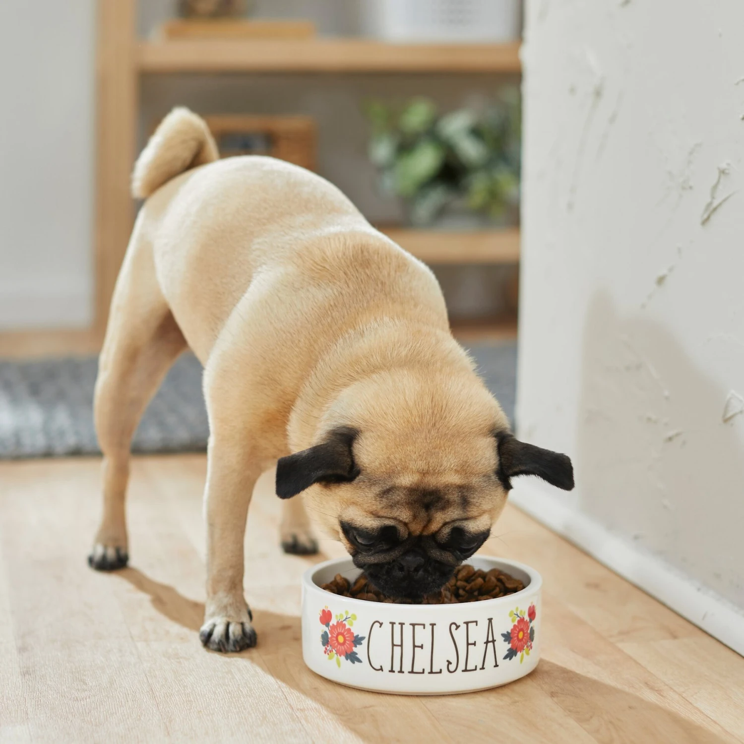 Frisco Flower Ceramic Personalized Dog Bowl 5 Frisco Flower Ceramic Personalized Dog Bowl - Image 3