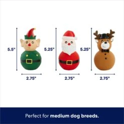 Frisco Holiday Santa & Friends Latex Squeaky Dog Toy 8 Frisco Holiday Santa & Friends Latex Squeaky Dog Toy -The Pet Haven Shop 287181 PT1. AC SS1800 V1695045713