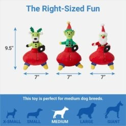 Frisco Holiday Alien Santa & Friends UFO's Plush Squeaky Dog Toy, 3 Count 6 Frisco Holiday Alien Santa & Friends UFO's Plush Squeaky Dog Toy, 3 Count -The Pet Haven Shop 287199 PT1. AC SS1800 V1637704648