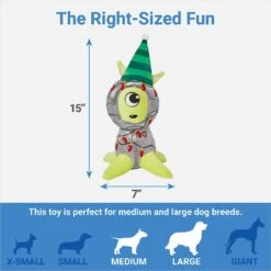 Frisco Holiday Alien Plush Squeaky Dog Toy -The Pet Haven Shop 287201 PT1. AC SS1800 V1637704665