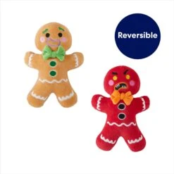 Frisco Holiday Naughty Or Nice Gingerbread Man Reversible Plush Squeaky Dog Toy 10 Frisco Holiday Naughty Or Nice Gingerbread Man Reversible Plush Squeaky Dog Toy -The Pet Haven Shop 287217 PT2. AC SS1800 V1695045721