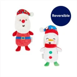 Frisco Holiday Santa & Snowman Reversible Plush Squeaky Dog Toy 10 Frisco Holiday Santa & Snowman Reversible Plush Squeaky Dog Toy -The Pet Haven Shop 287263 PT2. AC SS1800 V1694812848
