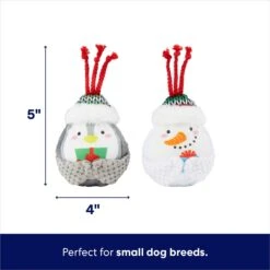 Frisco Holiday Penguin & Snowman Plush Squeaky Dog Toy -The Pet Haven Shop 287269 PT1. AC SS1800 V1695045254