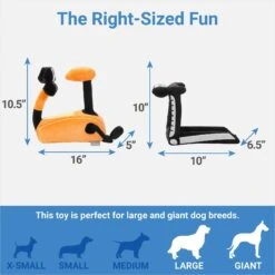 Frisco Treadmill & Bike Plush Squeaky Dog Toy, 2 Count -The Pet Haven Shop 288921 PT1. AC SS1800 V1640722675