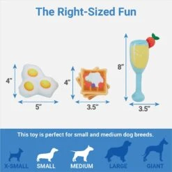 Frisco Brunch Breakfast In Bed Hide & Seek Puzzle Plush Squeaky Dog Toy -The Pet Haven Shop 297282 PT2. AC SS1800 V1643916715