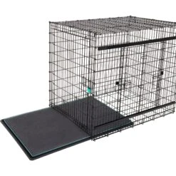 Frisco Heavy Duty Enhanced Lock Sliding Double Door Fold & Carry Wire Dog Crate & Mat Kit, 54 Inch -The Pet Haven Shop 297463 PT4. AC SS1800 V1633115460