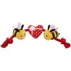Frisco Valentine Bee Mine Plush With Rope Squeaky Dog Toy -The Pet Haven Shop 298937 MAIN. AC SS1800 V1637693744