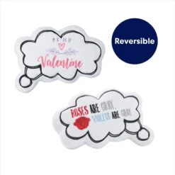 Frisco Valentine Be My Valentine Thought Bubble Reversible Plush Squeaky Dog Toy -The Pet Haven Shop 298947 PT2. AC SS1800 V1703016786