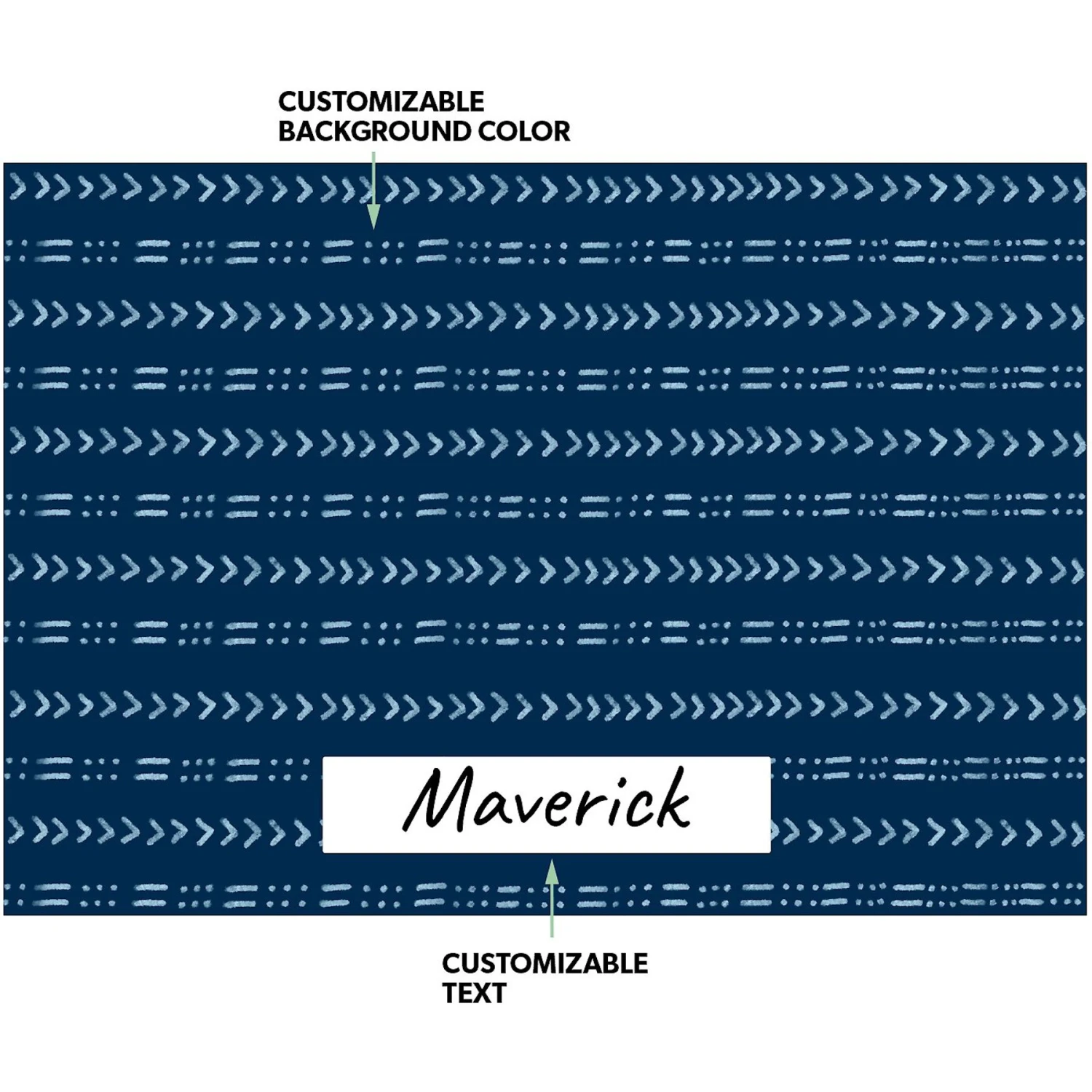 Frisco Mudcloth Personalized Dog & Cat Placemat 4 Frisco Mudcloth Personalized Dog & Cat Placemat - Image 2