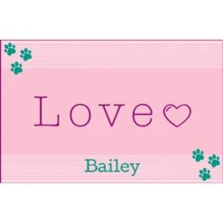 Frisco Love Cutout Personalized Dog & Cat Placemat -The Pet Haven Shop 299558 PT2. AC SS1800 V1636048343