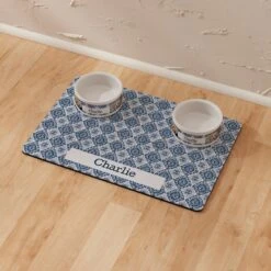 Frisco Boho Damask Personalized Dog & Cat Placemat 11 Frisco Boho Damask Personalized Dog & Cat Placemat -The Pet Haven Shop 299562 PT8. AC SS1800 V1636048577