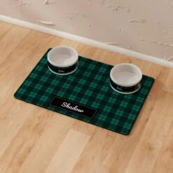 Frisco Plaid Personalized Dog & Cat Placemat -The Pet Haven Shop 299564 PT8. AC SS1800 V1636048771
